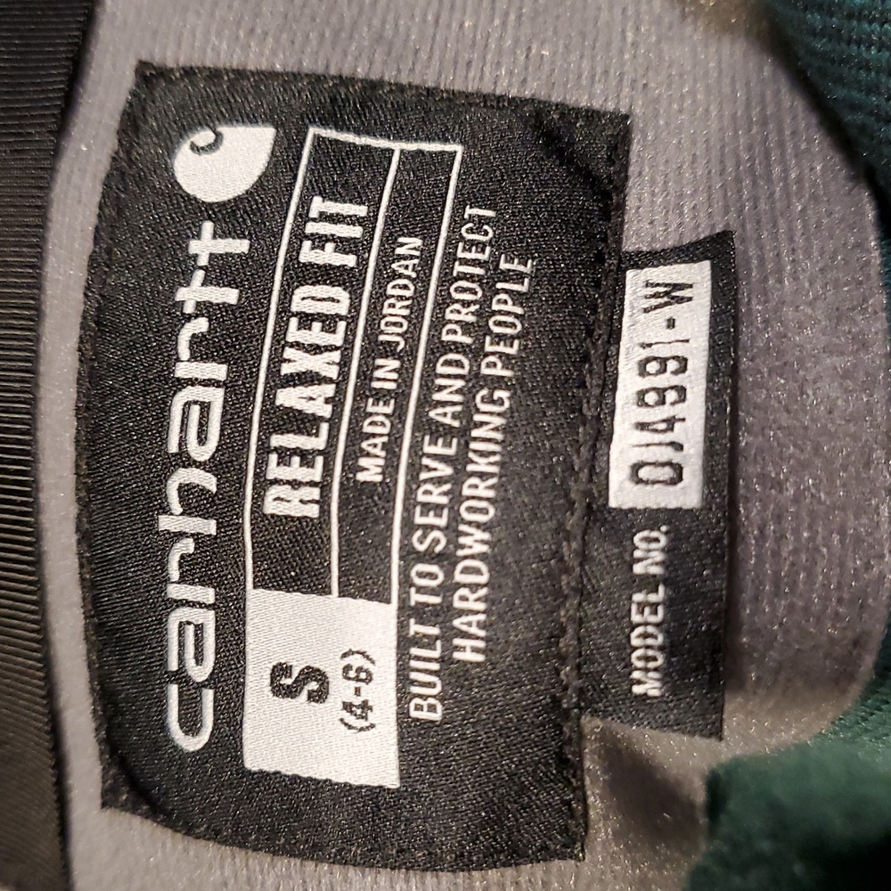 Carhartt Model # OJ4991-W Women's Small Green Sherpa Pullover. - Picture 5 of 16